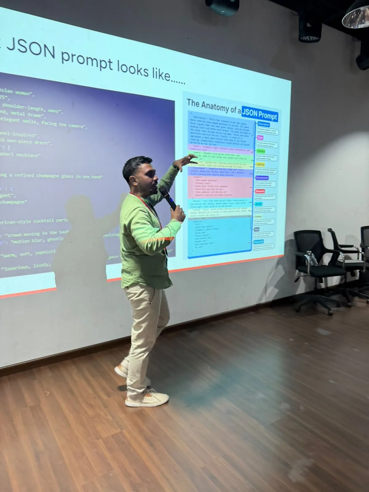 Hands-on prompting exercise during a Derana session