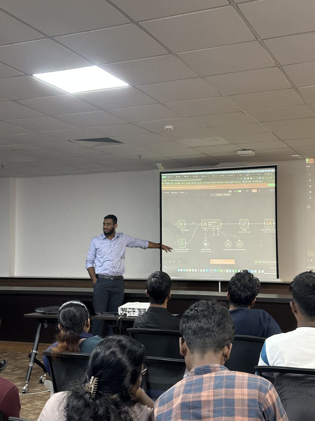 Cocoon presenting at an ICTA event
